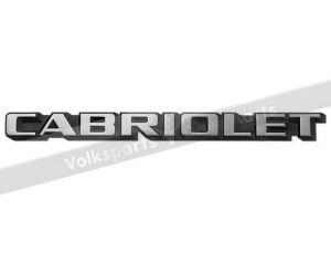 Typeembleem achterzijde Cabriolet