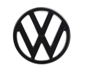 Embleem, voorzijde, zwart, origineel